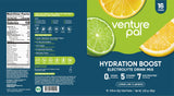 Venture Pal caja con 16 sticks sobre fondo claro mostrando contenido del paquete