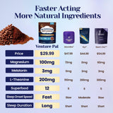 Venture Pal cucharada con polvo de cacao mostrando textura cremosa y apetecible