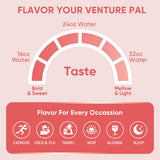 Venture Pal primer plano del polvo mostrando su textura fina