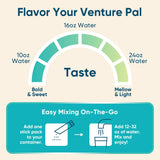 Venture Pal en entorno exterior ilustrando hidratación en actividades