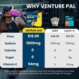 Venture Pal polvo en primer plano, textura fina sin azúcares