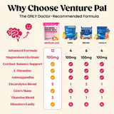 Venture Pal polvo en primer plano mostrando textura fina y mezcla solubles