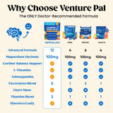 Venture Pal polvo textura en primer plano que sugiere solubilidad fácil
