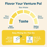Venture Pal sello vegan y non-gmo destacando compatibilidad dietética