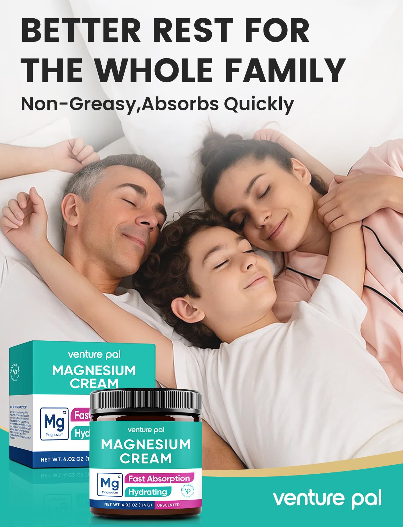 Venture Pal textura cremosa que absorbe rápido para hidratación