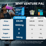Venture Pal textura del polvo en primer plano, mezcla sin grumos eficiente