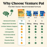 Venture Pal polvo en primer plano que muestra textura fina y fácil disolución