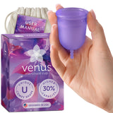 VENUS copa frontal y empaque mostrando certificaciones y aspecto profesional