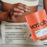 Veracity Selfcare sello de certificaciones GMP y NSF indicando control de calidad
