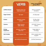Verb Caffeinated Energy Bar corte interior con chispas de chocolate ofreciendo sabor rico