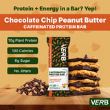 Verb Caffeinated Energy Bar textura blanda y masticable que evita sensación seca