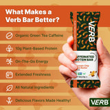 Verb Caffeinated Energy Bar ingredientes: mantequilla de almendra y agave para sabor natural