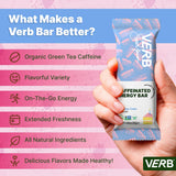 Verb Caffeinated Energy Bar paquete con 16 barras ideal para almacenamiento