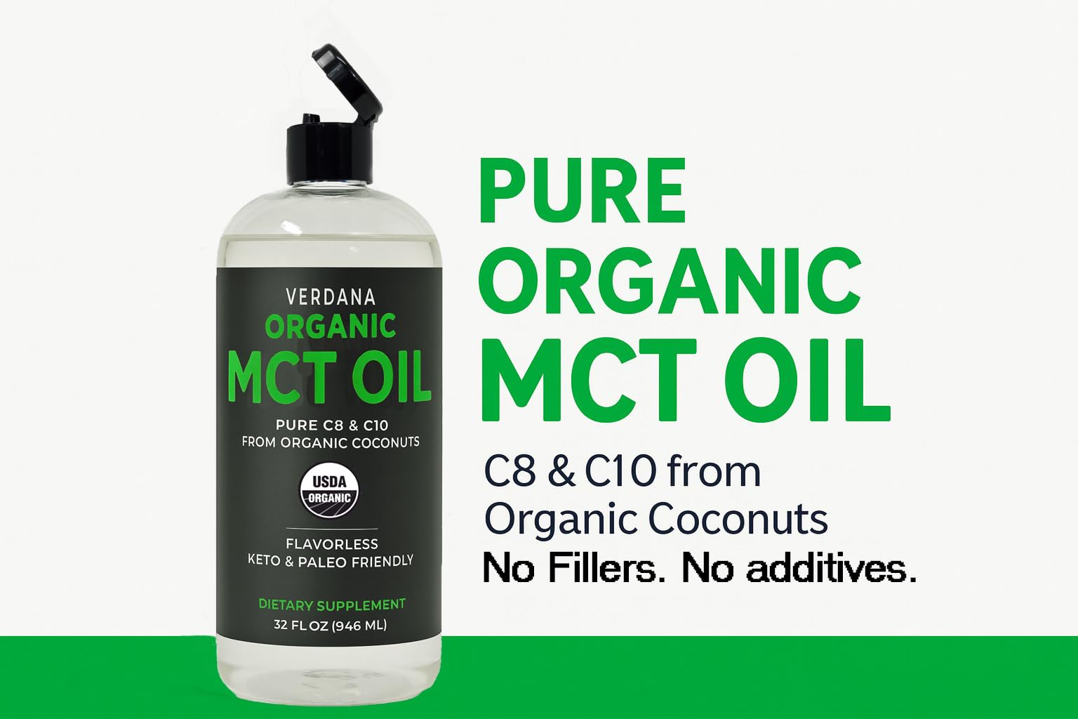 Verdana primer plano de aceite transparente resaltando pureza