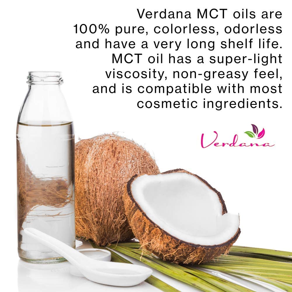 Cocos y extracto mostrando origen vegetal del MCT Verdana