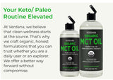 Verdana MCT Oil mezclado en batido para mayor cremosidad