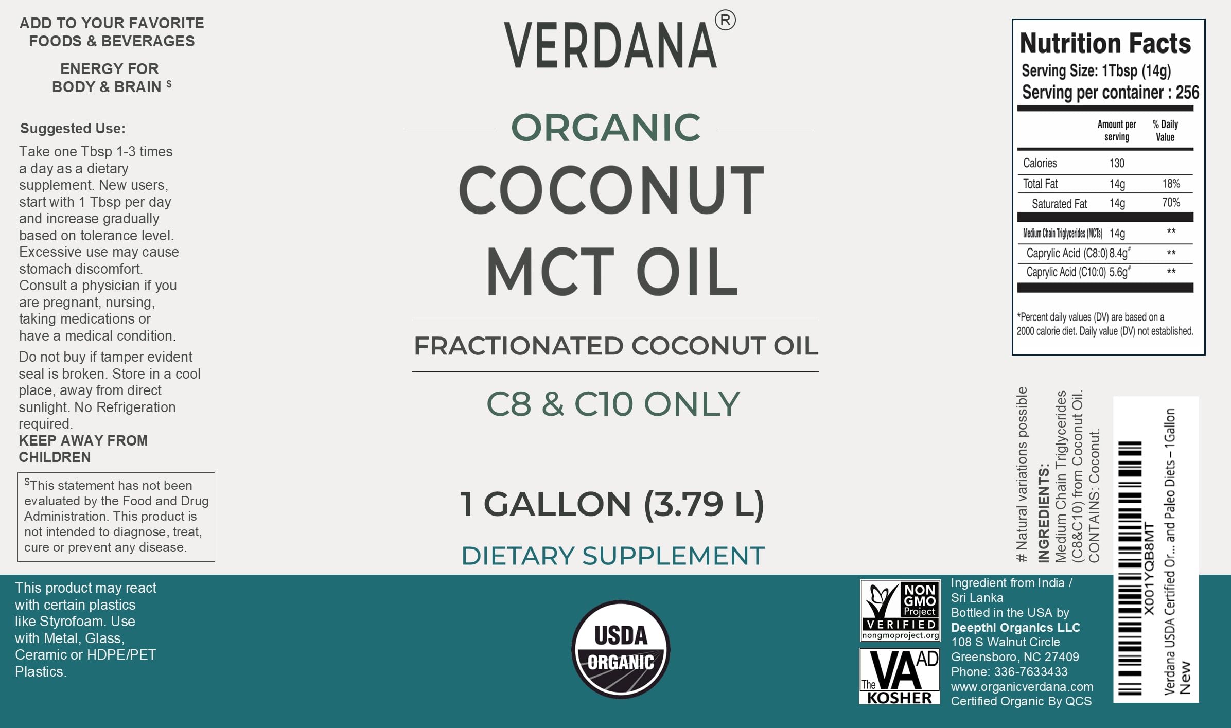 Verdana aceite usado en masaje para deslizamiento ligero