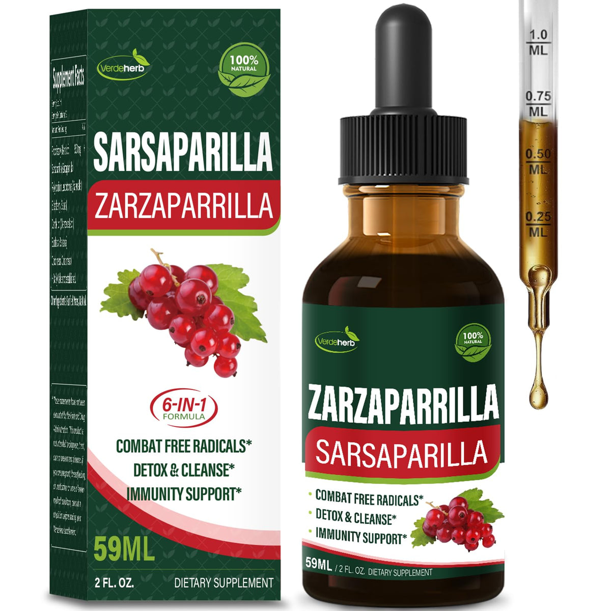 Verdeherb frasco frontal mostrando la etiqueta y formato práctico