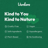 VERDORA lifestyle persona relajada con parche, tranquilidad visible