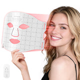 Verfubo mascarilla LED frontal mostrando cobertura facial y confort