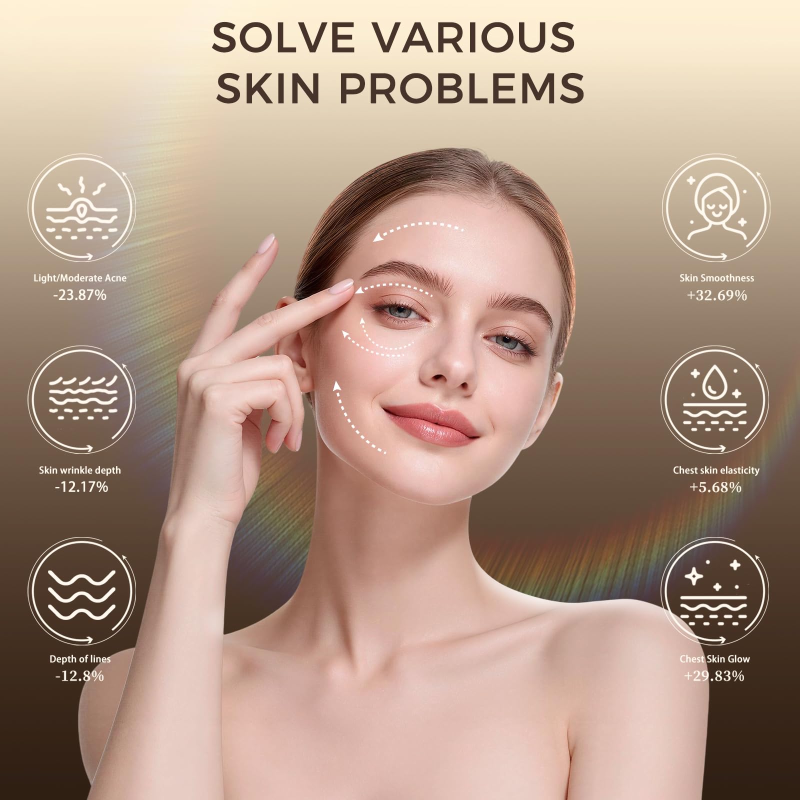 Verfubo paneles LED encendidos mostrando diferentes longitudes
