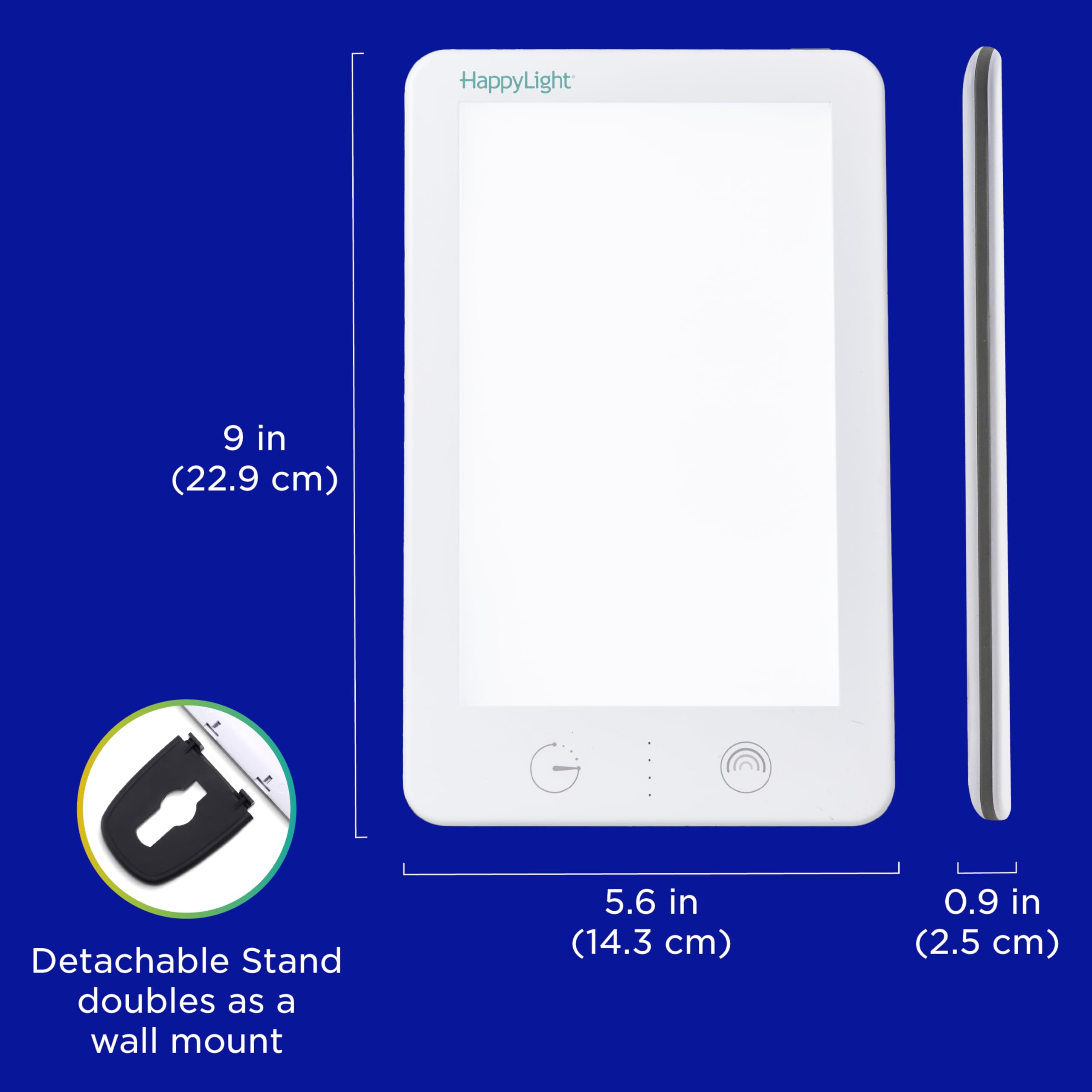 Verilux comparación de tamaño junto a objetos para ver escala portátil