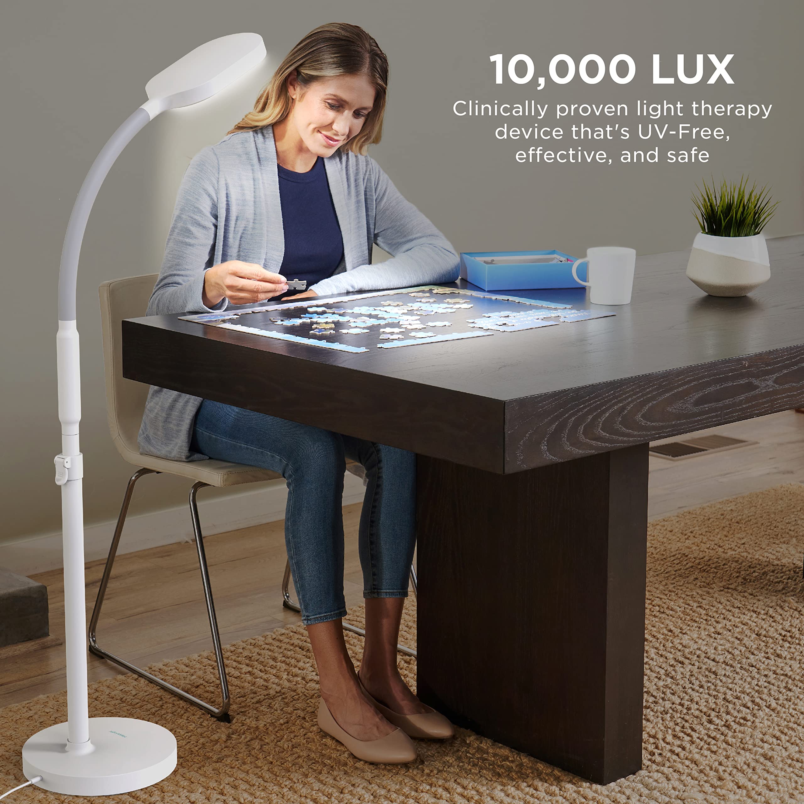 Verilux lente Optix en primer plano que reduce deslumbramiento