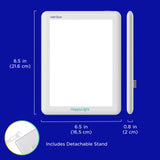 Verilux HappyLight Lucent etiqueta con información y garantía de 3 años visible