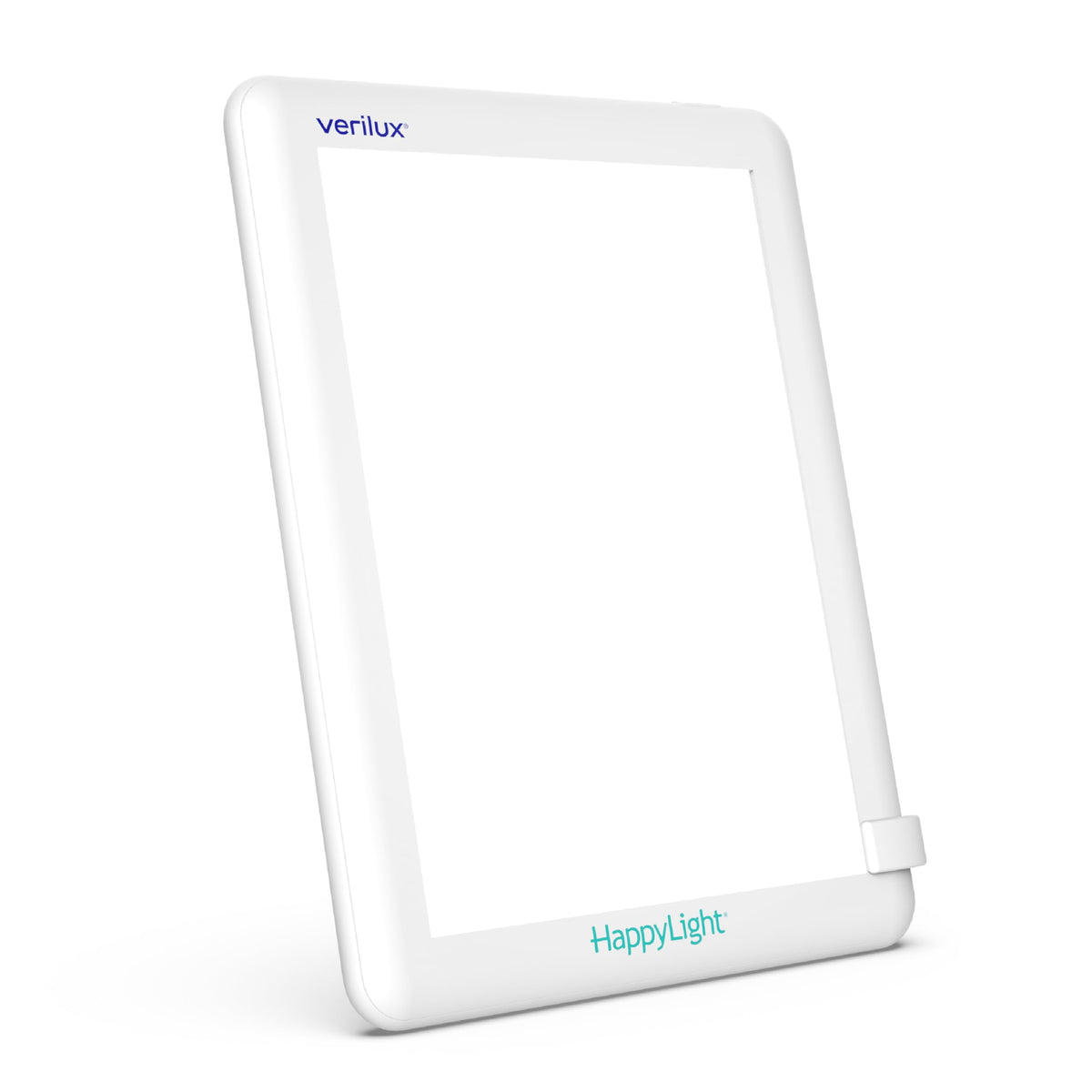Verilux HappyLight Lucent vista frontal mostrando diseño delgado y botón sencillo