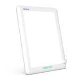 Verilux HappyLight Lucent vista frontal mostrando diseño delgado y botón sencillo