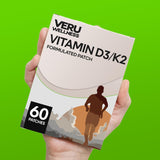 Veru Wellness primer plano del adhesivo del parche que destaca textura cómoda