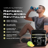 VERUS NUTRITION envase dentro de un bolso de gimnasio, ideal para estilo de vida activo