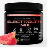 VERUS NUTRITION frontal del envase mostrando sabor Strawberry Guava y conveniencia