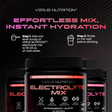 VERUS NUTRITION etiqueta nutricional mostrando electrolitos y sin azúcar