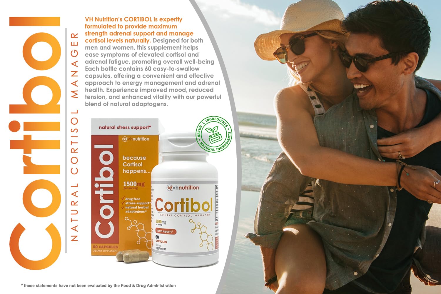 VH Nutrition detalle de la etiqueta con ingredientes y ventajas visibles