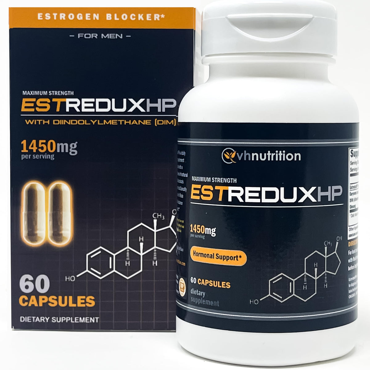VH Nutrition envase frontal de ESTREDUX HP mostrando potencia y dosis