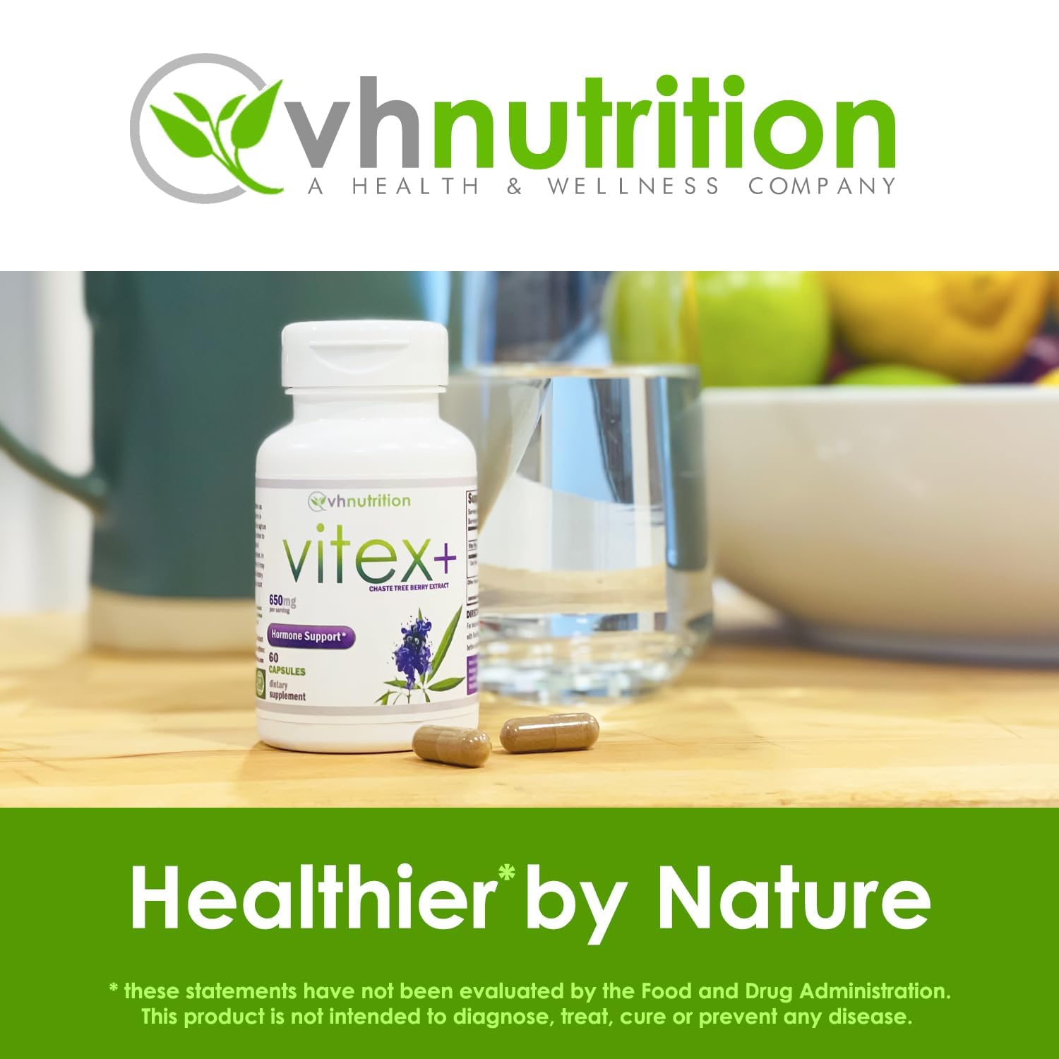 VH Nutrition VITEX+ sello de fórmula sin rellenos que transmite confianza