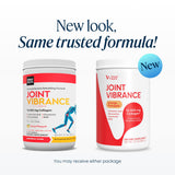 Vibrant Health polvo textura cercana, muestra mezcla fina y solubilidad