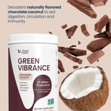 Vibrant Health etiqueta en primer plano con lista de ingredientes clara