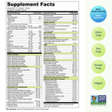 Vibrant Health etiqueta con lista de ingredientes y transparencia