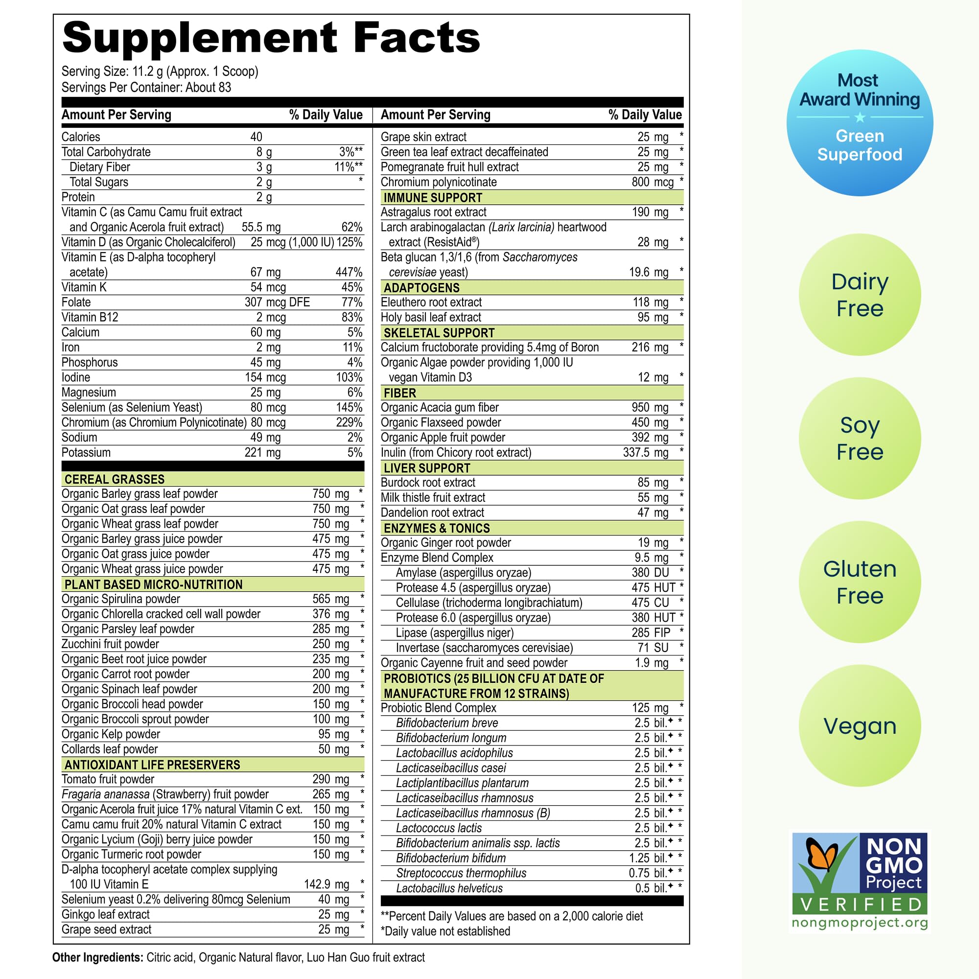 Vibrant Health primer plano de ingredientes vegetales frescos