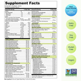 Vibrant Health primer plano de ingredientes vegetales frescos