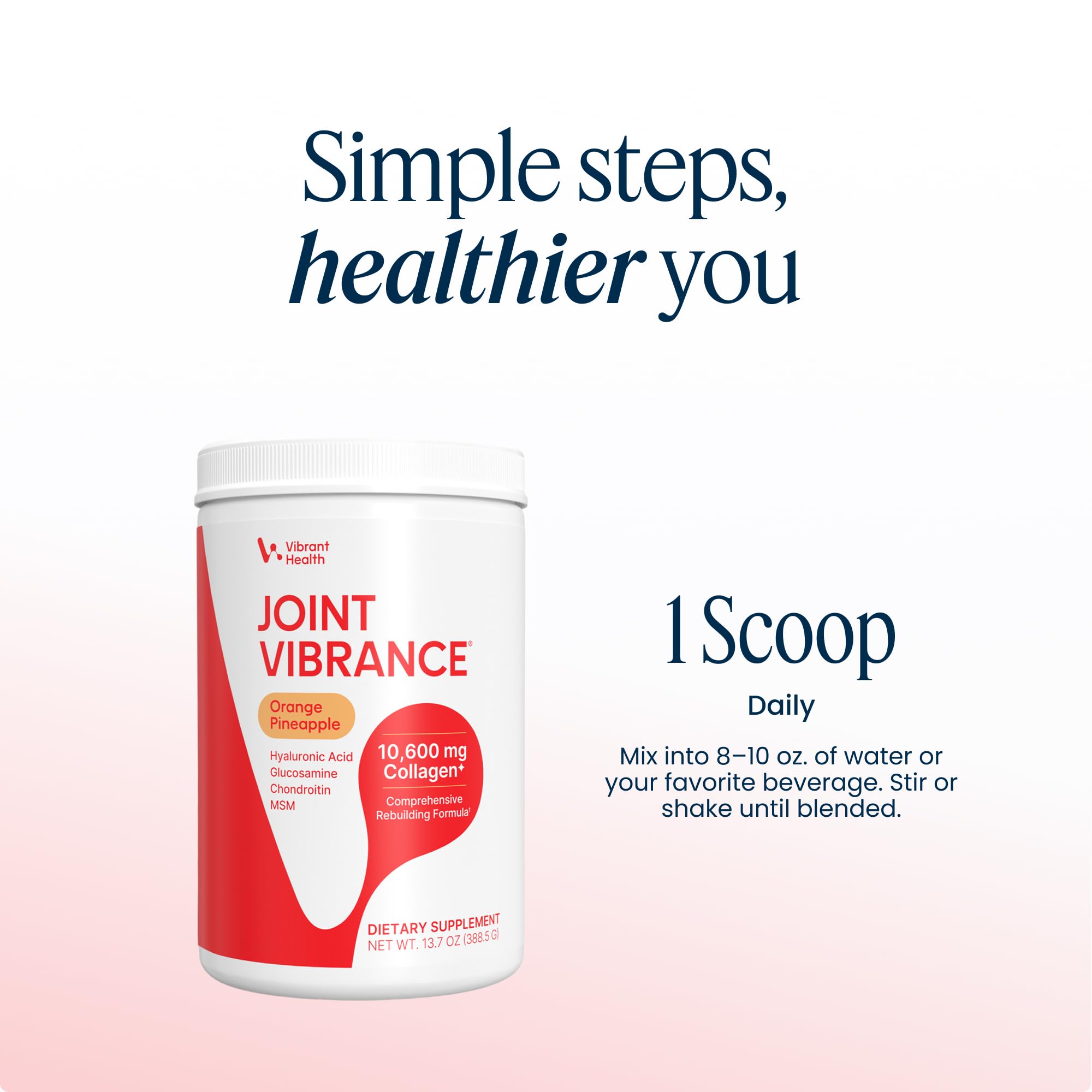 Vibrant Health etiqueta de alérgenos enfocada, advertencia de crustáceos