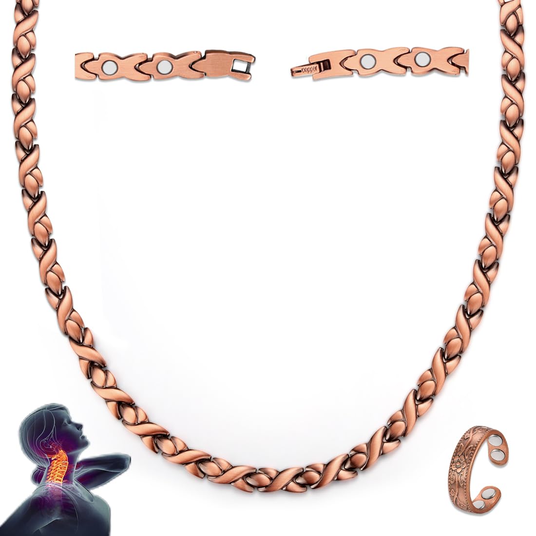 Vicmag collar frontal mostrando diseño elegante y ajuste cómodo
