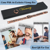 Vicmag pulsera junto a regla para comparar talla y escala real