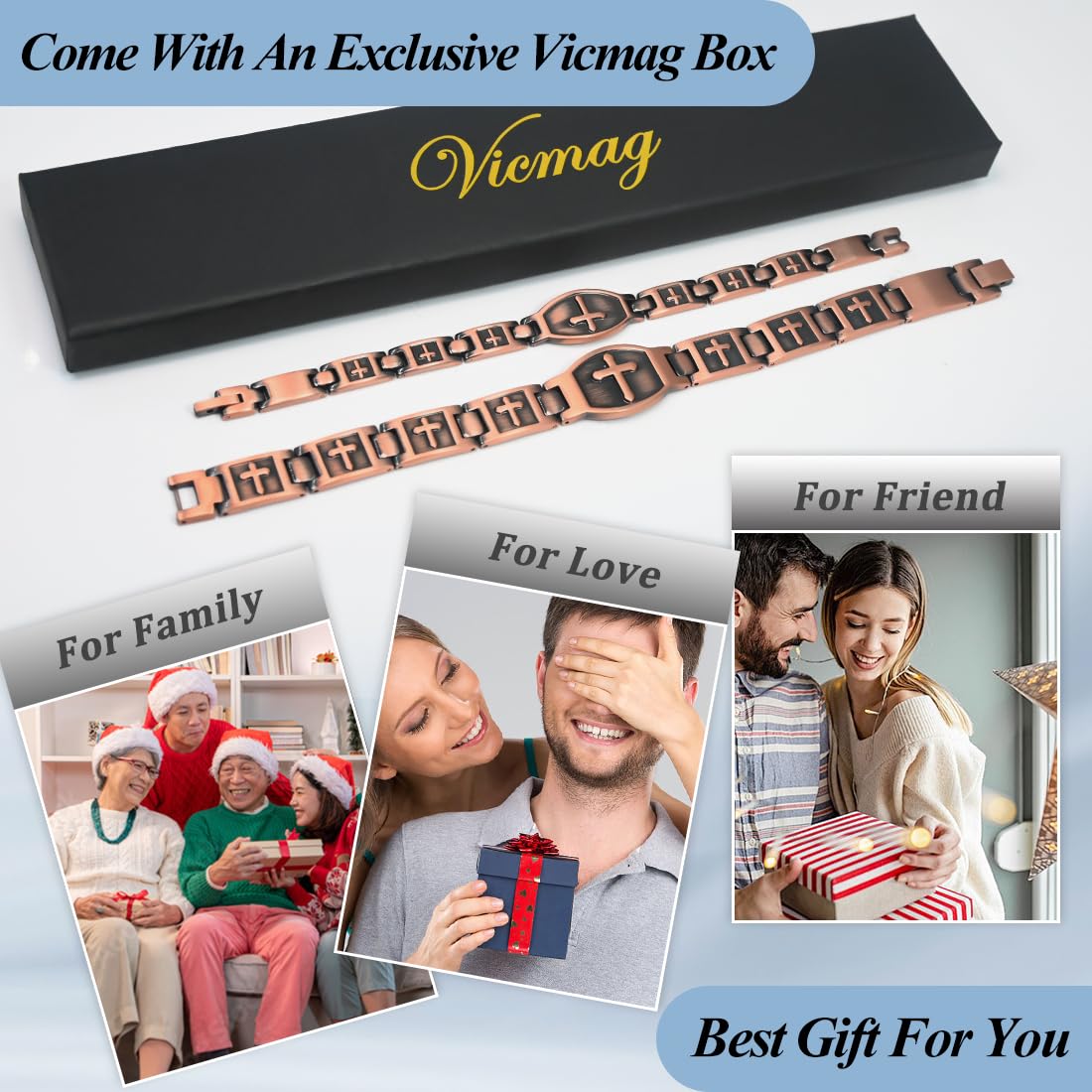 Vicmag pulsera en ambiente elegante combinada con ropa masculina
