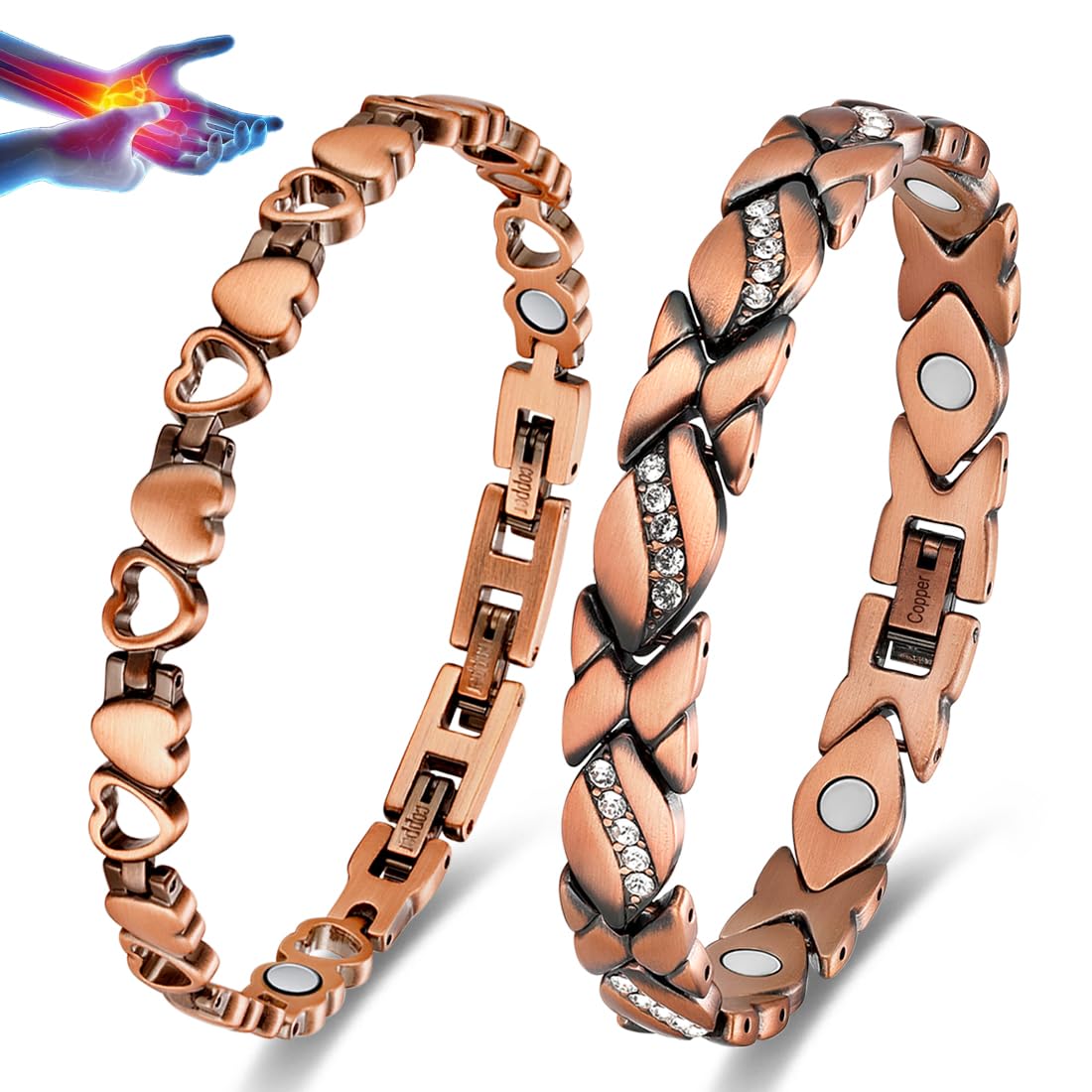 Vicmag pulsera en caja de presentación, ideal para regalo