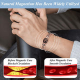 Vicmag pulsera en muñeca para comparar la escala y caída natural