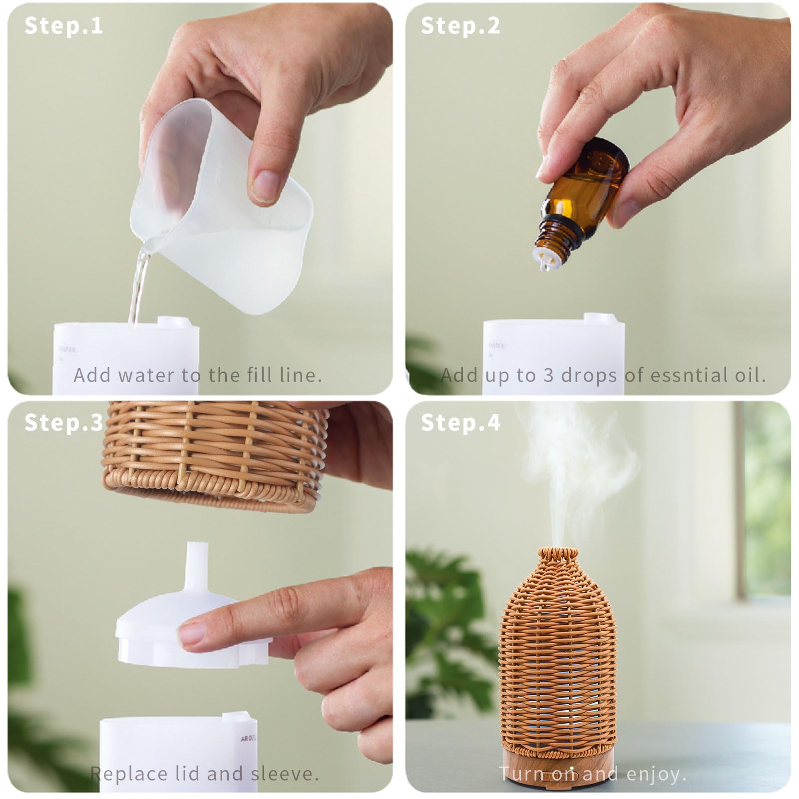 VICTORIA AROMA difusor emitiendo niebla fina para humidificar y aromatizar espacios