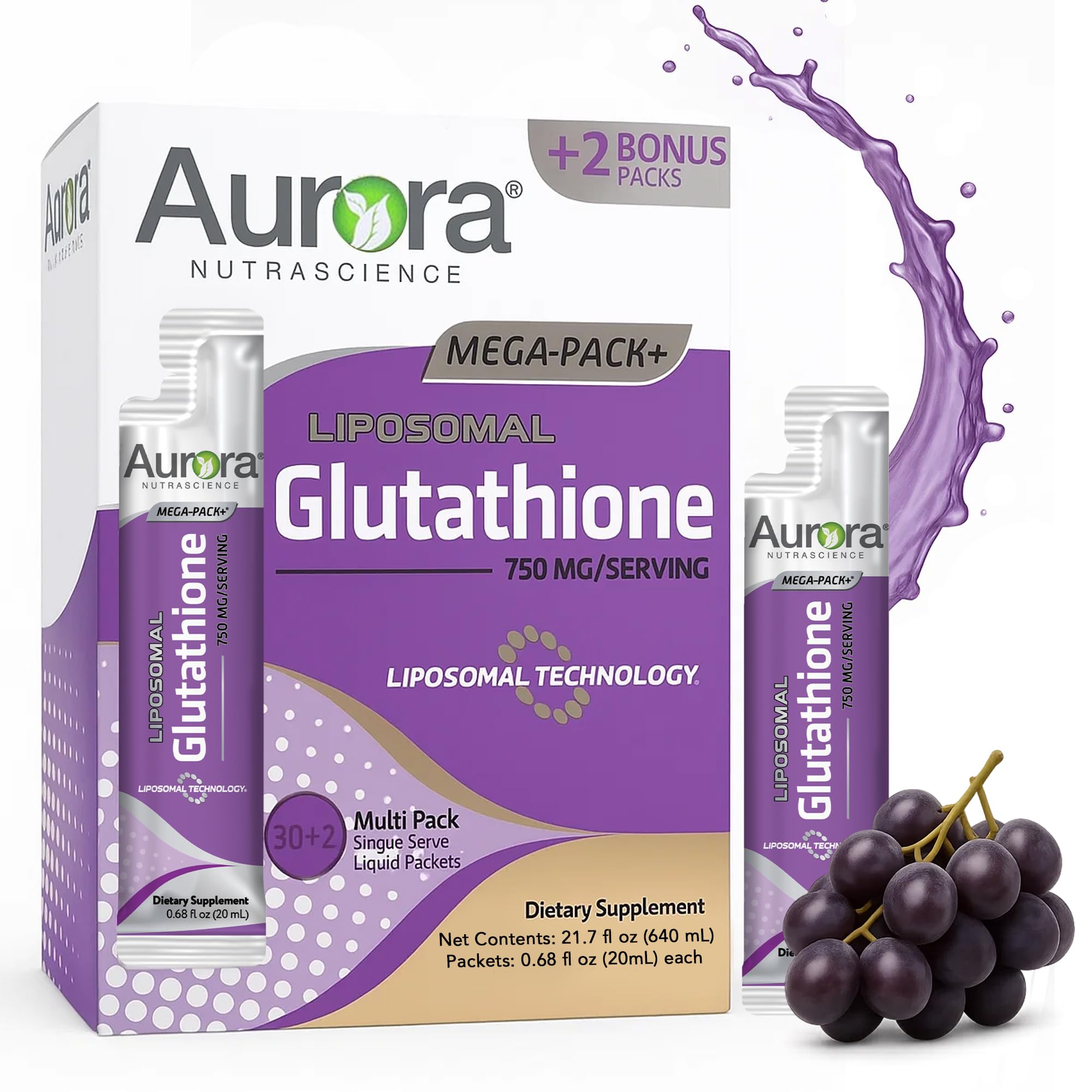 Vida Lifescience frontal del paquete Mega-Pack muestra 32 sobres y beneficios